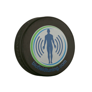 An image of the Biofield Tuning Sound Healing hockey puck activator.  Used to activate unweighted tuning forks.