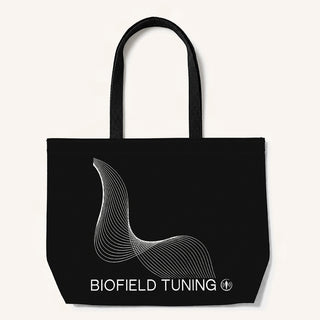 Biofield Tuning Canvas Tote Bag in heavyweight cotton canvas 