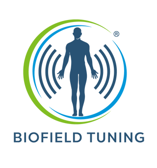 This is the Biofield Tuning Sound Healing logo.  This logo is the registered trademark of Biofield Tuning.