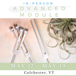 Advanced tuning fork sound healing class for certified practitioners. Work with healing frequencies in Vermont