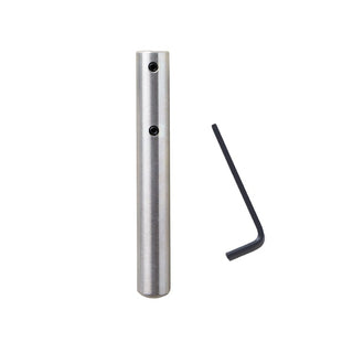 Sound healing tuning fork accessory slender extender sits on a white background